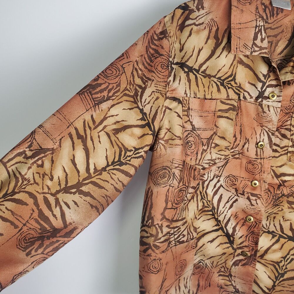 Chico's Abstract Printed Lightweight Jacket Size … - image 4